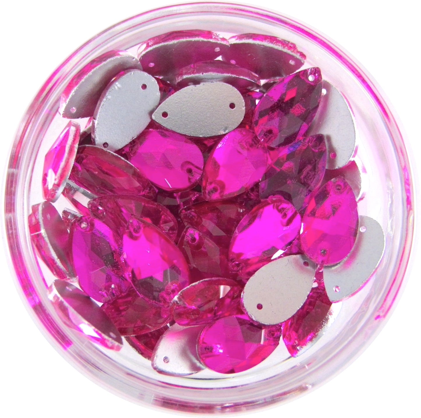 FUCHSIA - DROP SEW - ON CRYSTAL 3230 FLAT BACK