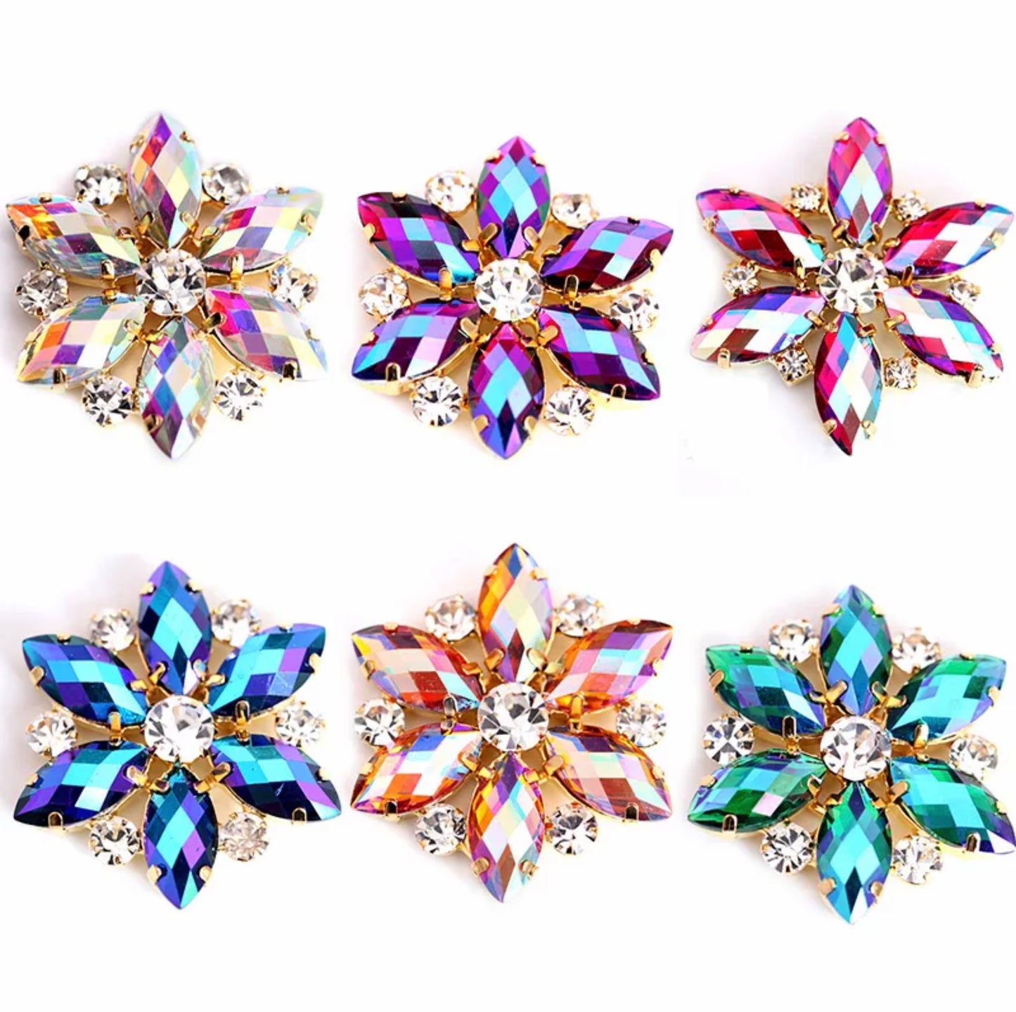 CRYSTAL AB - Glass Brooch