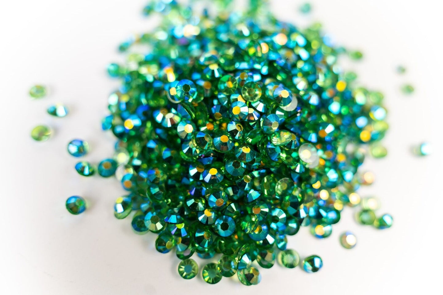 EMERALD AB - SPARKLE - Resin Non Hotfix Flat Back Crystal