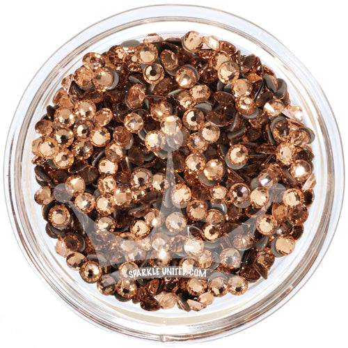 CHAMPAGNE/LIGHT PEACH - Hotfix Flat Back Crystal