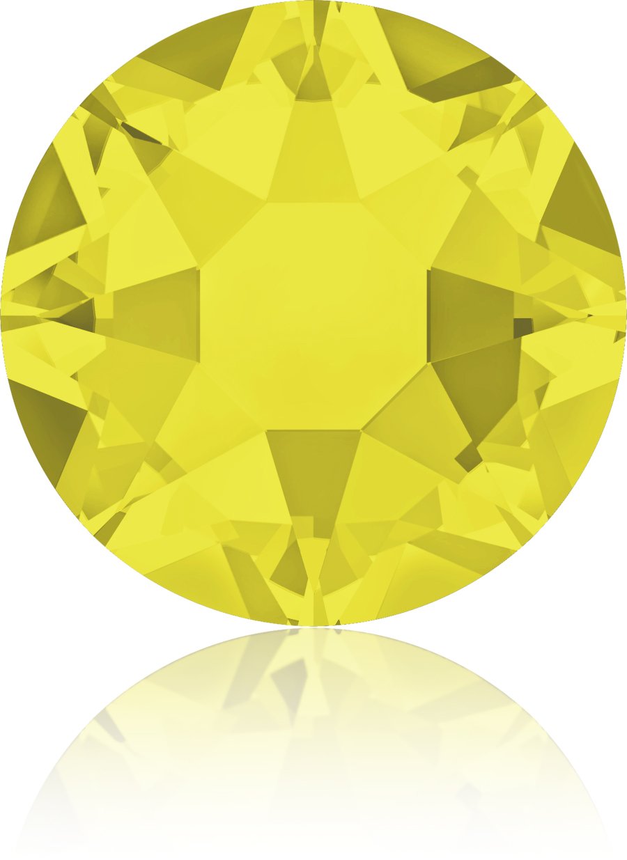 CITRINE SHIMMER- HF HOTFIX AUSTRIAN CRYSTAL - 2078 FLAT BACK