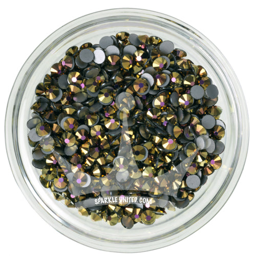 FUCHSINE GOLD - NON HOTFIX Glass Rhinestone