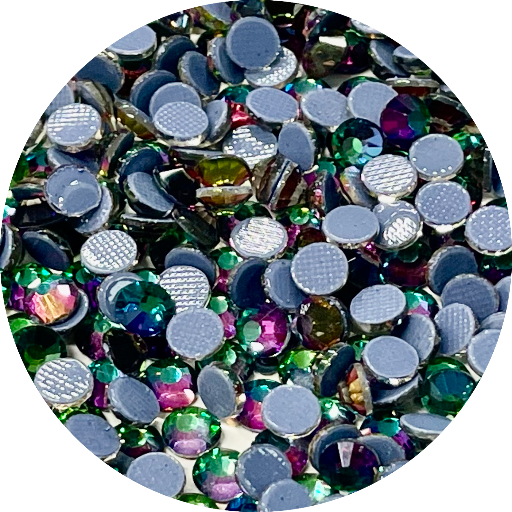 EMERALD FLICKER - Hotfix Flat Back Crystal