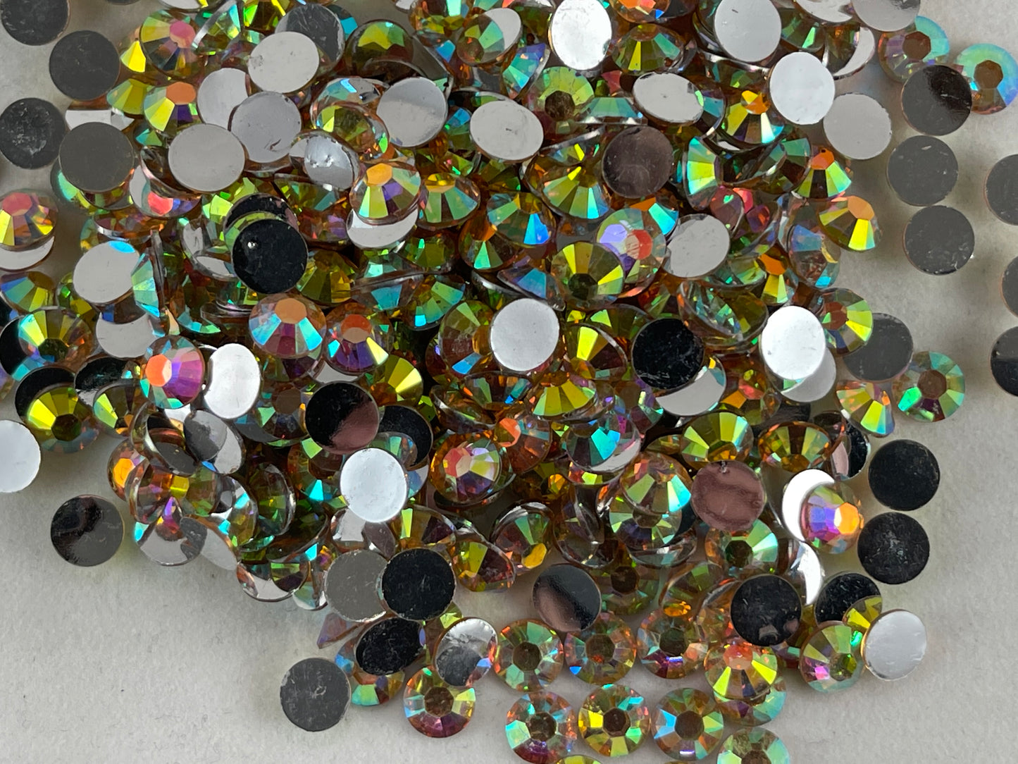 CHAMPAGNE AB - Resin Non Hotfix Flat Back Crystal