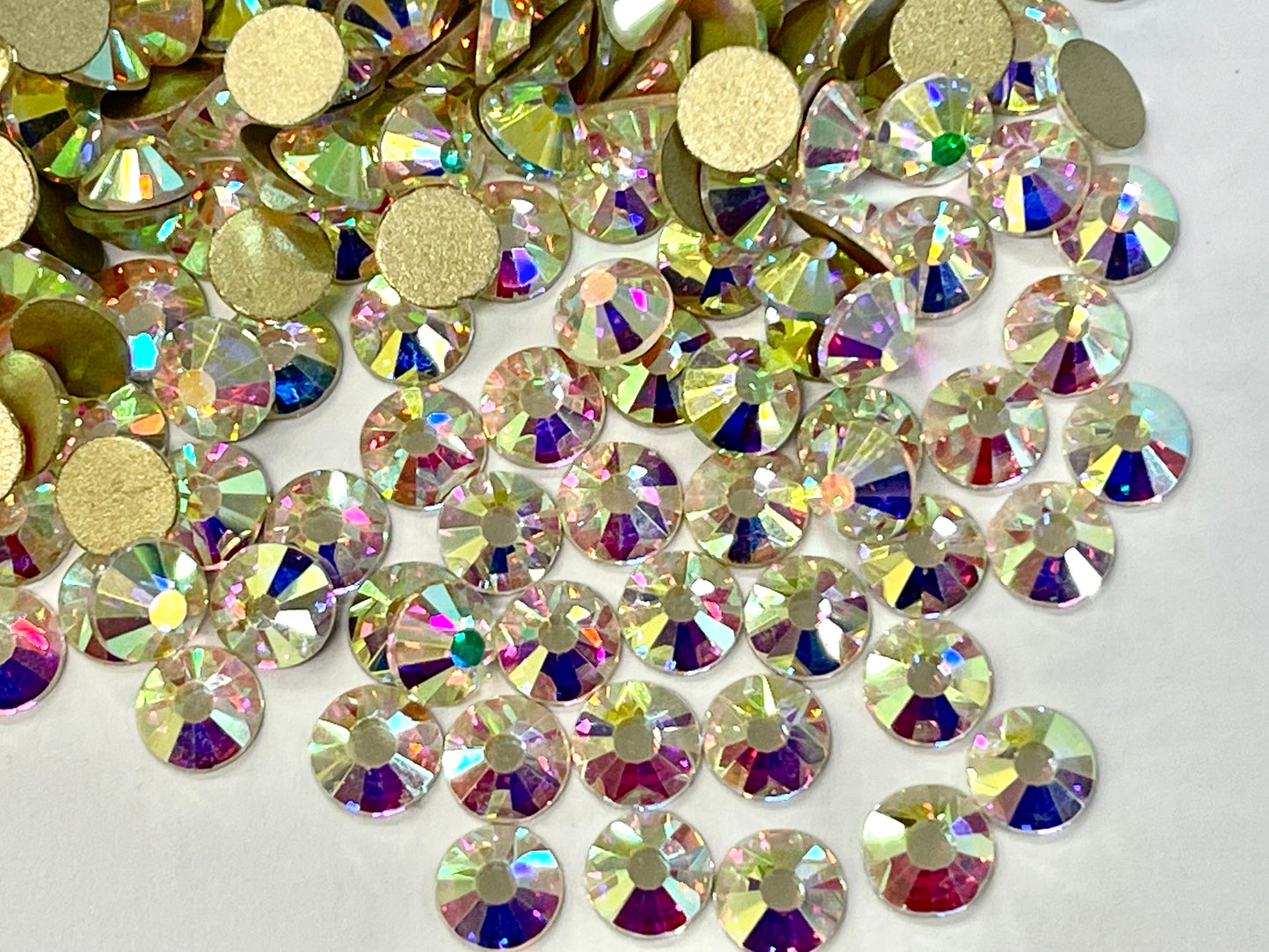 CRYSTAL AB - NON HOTFIX Glass Rhinestone