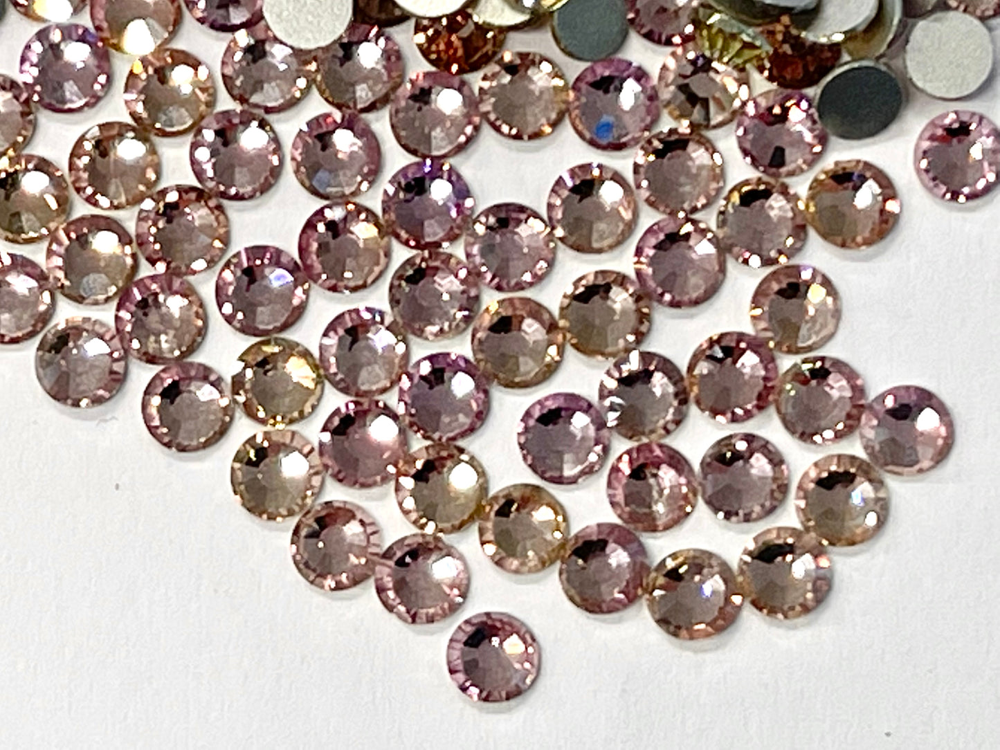 PINK CHAMPAGNE - NON HOTFIX Glass Rhinestone