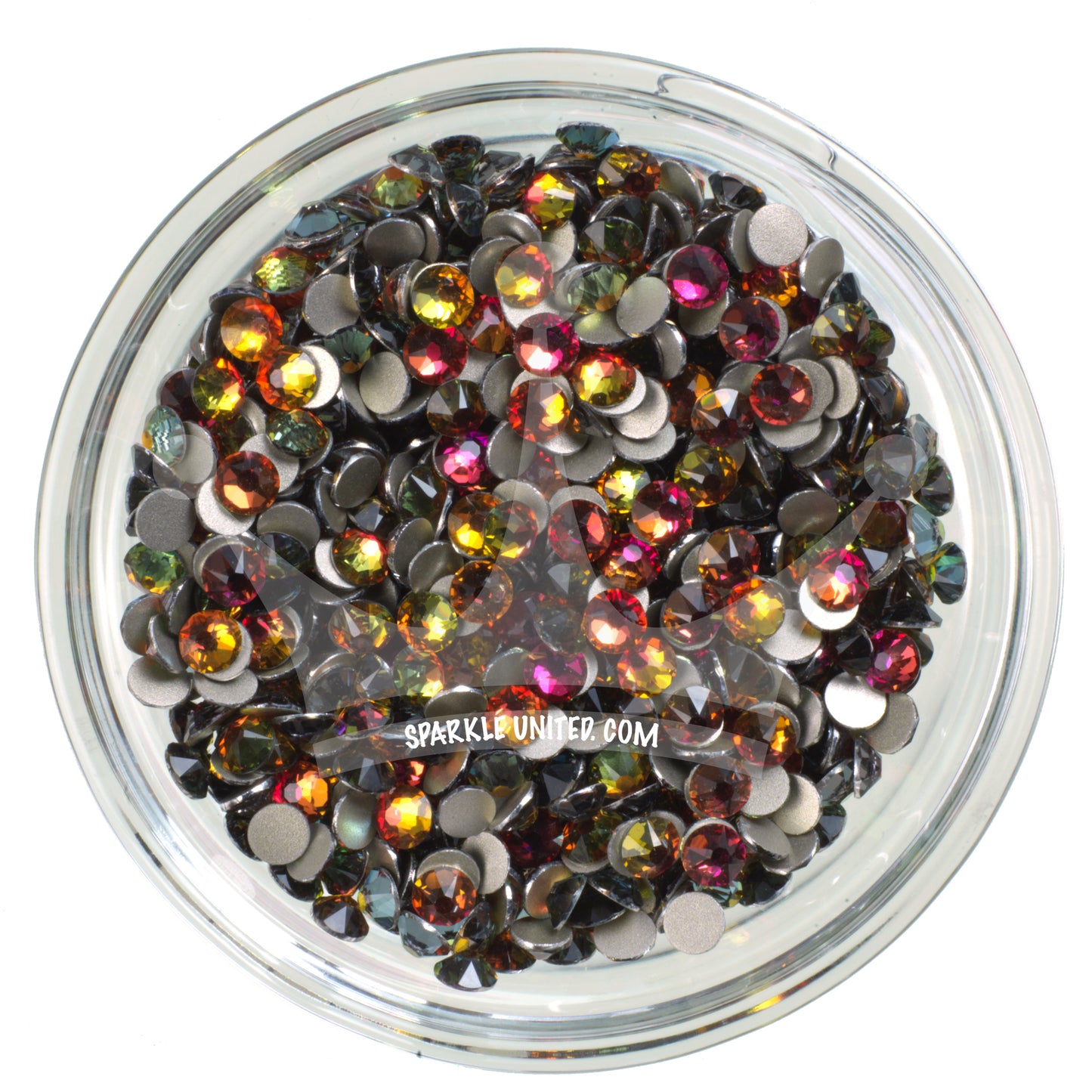 RED VOLCANO - 16 FACETS - 4A GRADE PREMIUM NO-HOTFIX GLASS RHINESTONE