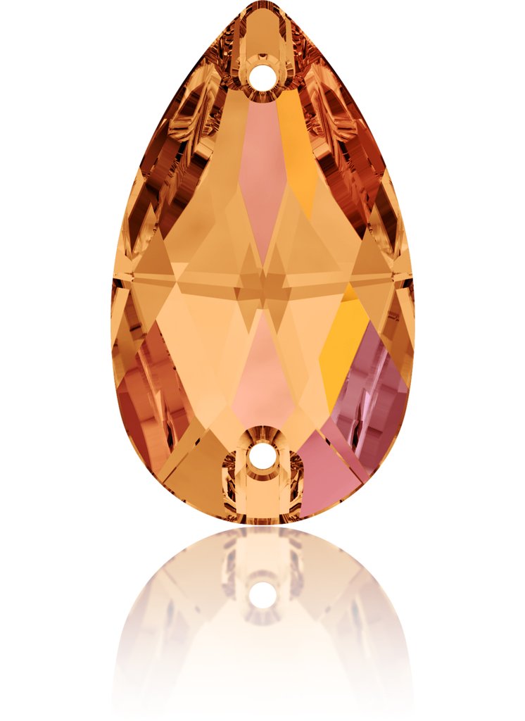 ASTRAL PINK- DROP SEW-ON CRYSTAL 3230 FLAT BACK