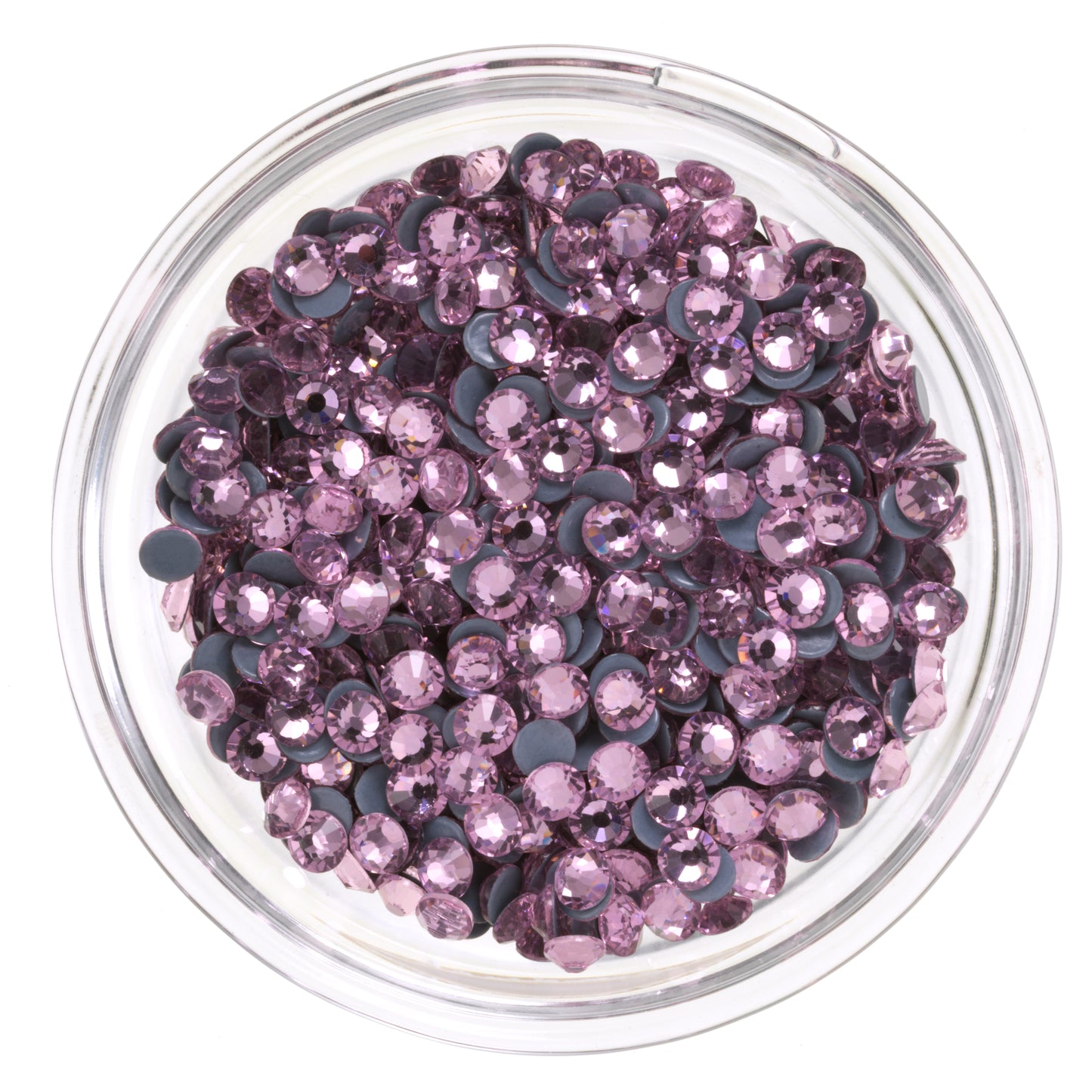 ROSE - Light - Hotfix Flat Back Crystal Rhinestone