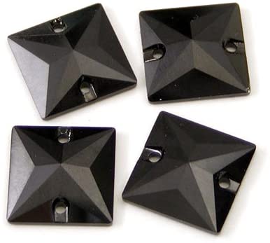 JET - SQUARE 3240 SEW-ON CRYSTAL FLAT BACK