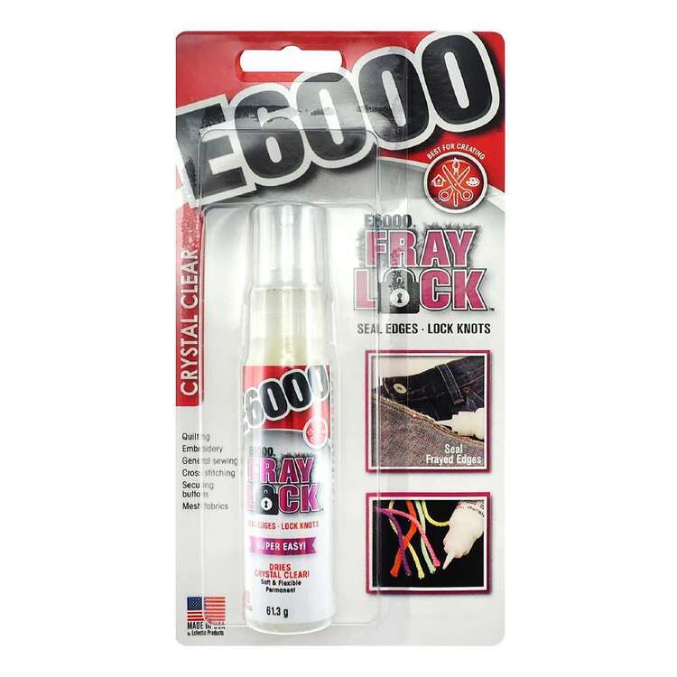 E6000 Fray Lock Clear Adhesive - 59.1 mL
