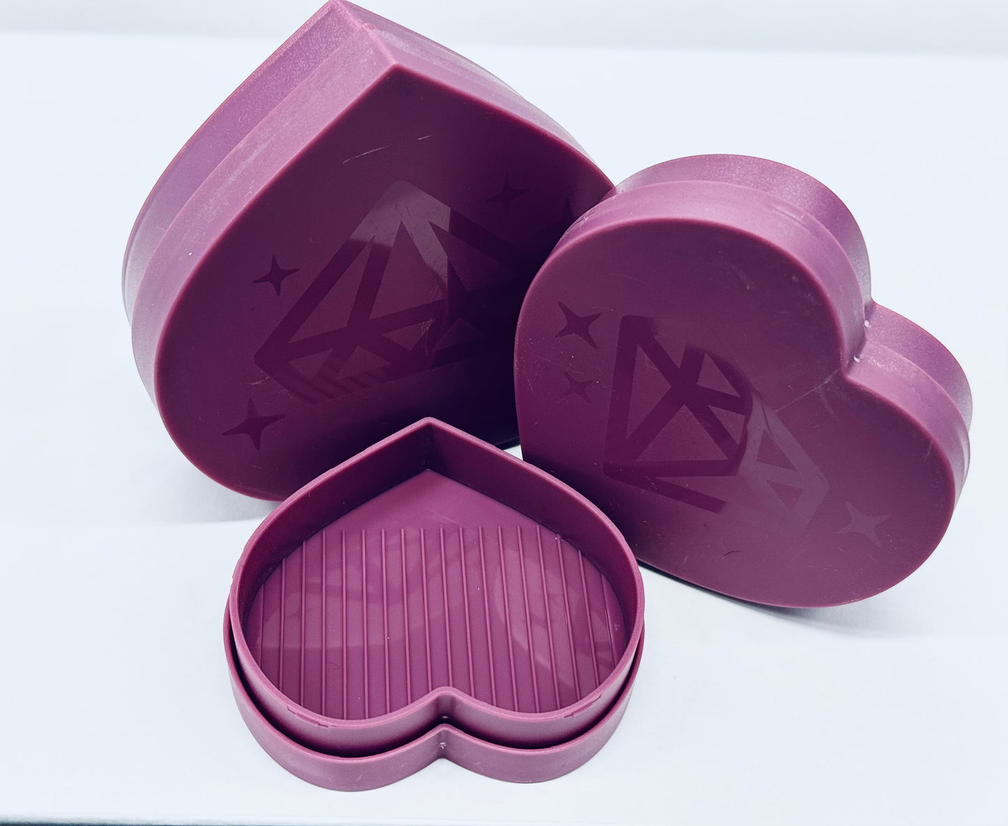 Limited Edition Heart Crystal Trays - Amethyst