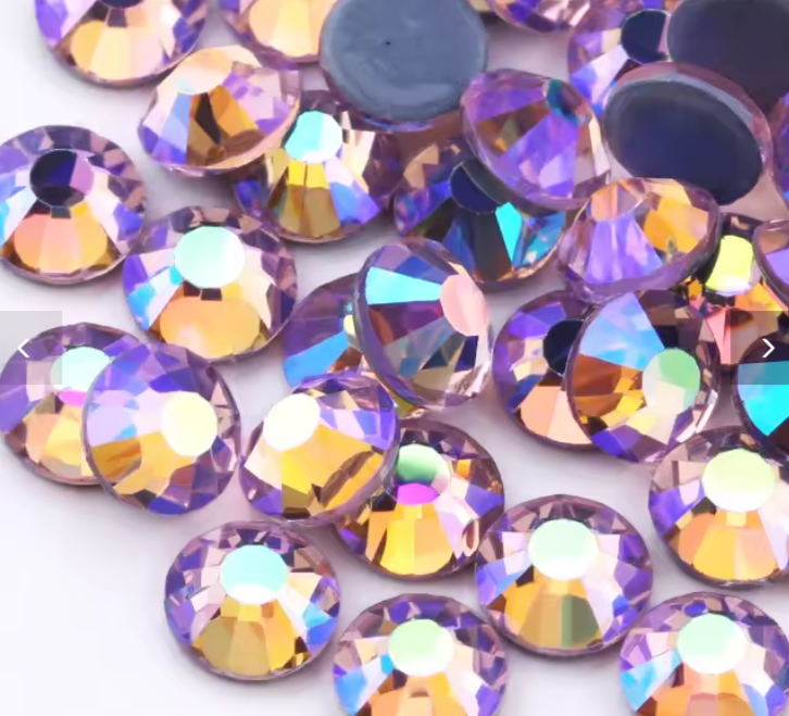 LIGHT ROSE AB  - Hotfix Flat Back Crystal