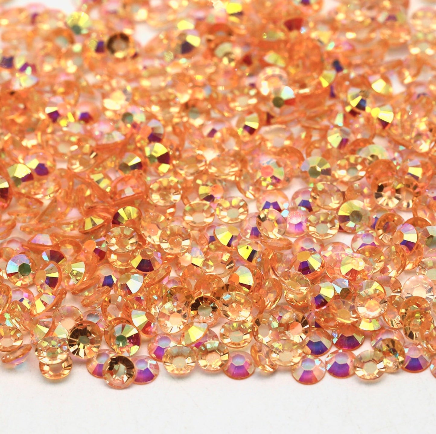 CHAMPAGNE  AB - SPARKLE - Resin Non Hotfix Flat Back Crystal
