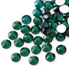 Emerald - NON HOTFIX Glass Rhinestone