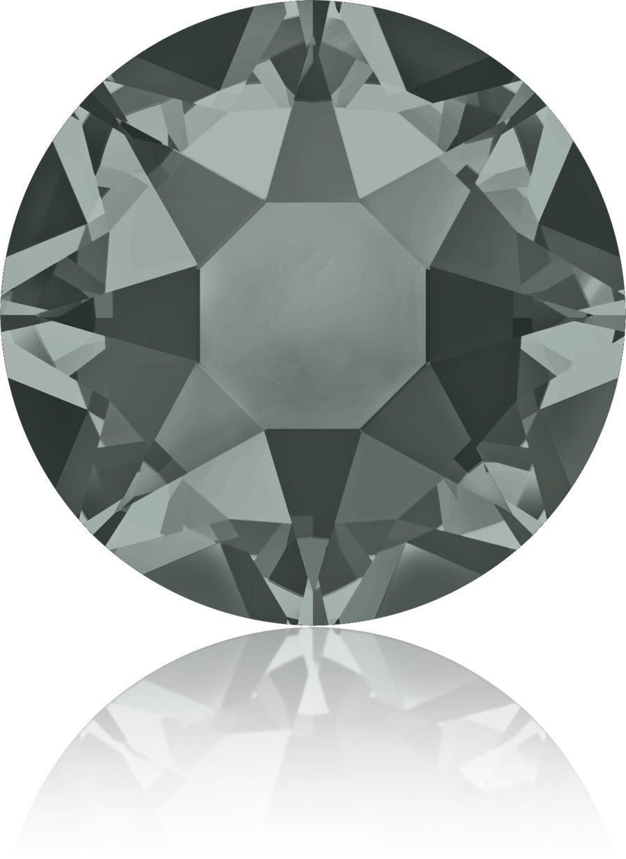 BLACK DIAMOND - Hotfix Flat Back Crystal
