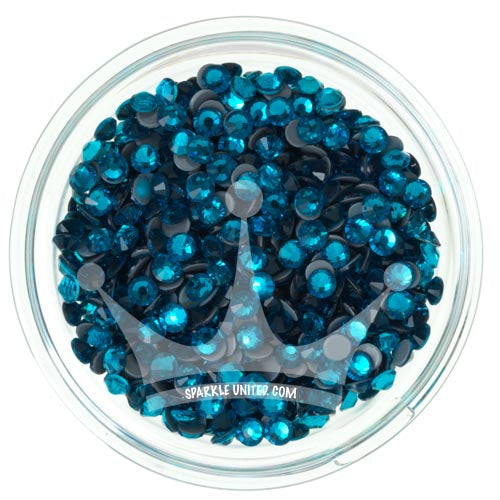 PEACOCK BLUE  - Hotfix Flat Back Crystal