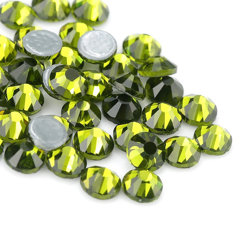 OLIVE GREEN - Hotfix Flat Back Crystal